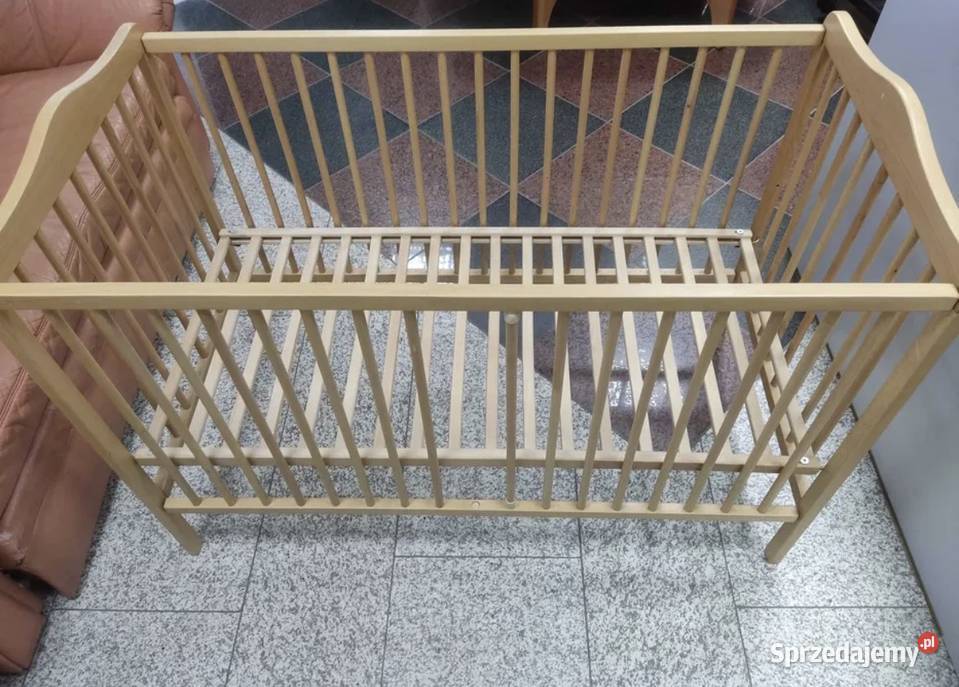 Łóżeczko drewniane dziecięce Kraków sprzedam