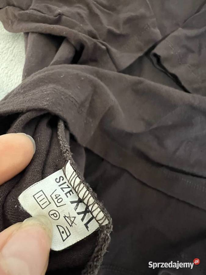 Podkoszulek bluzka z rękawem 34 brązowa Jasło