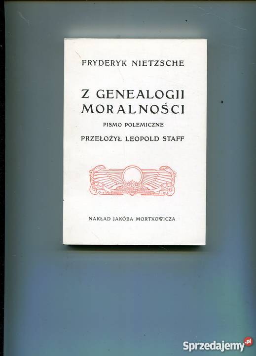 Z genealogii moralności Nietzsche Kultura i Rozrywka zachodniopomorskie Szczecin