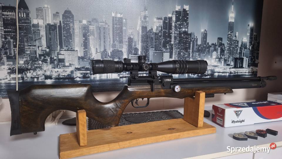 Wiatrówka Pcp 45mm Lyra komplet Sporty strzeleckie i myślistwo Grudziądz sprzedam