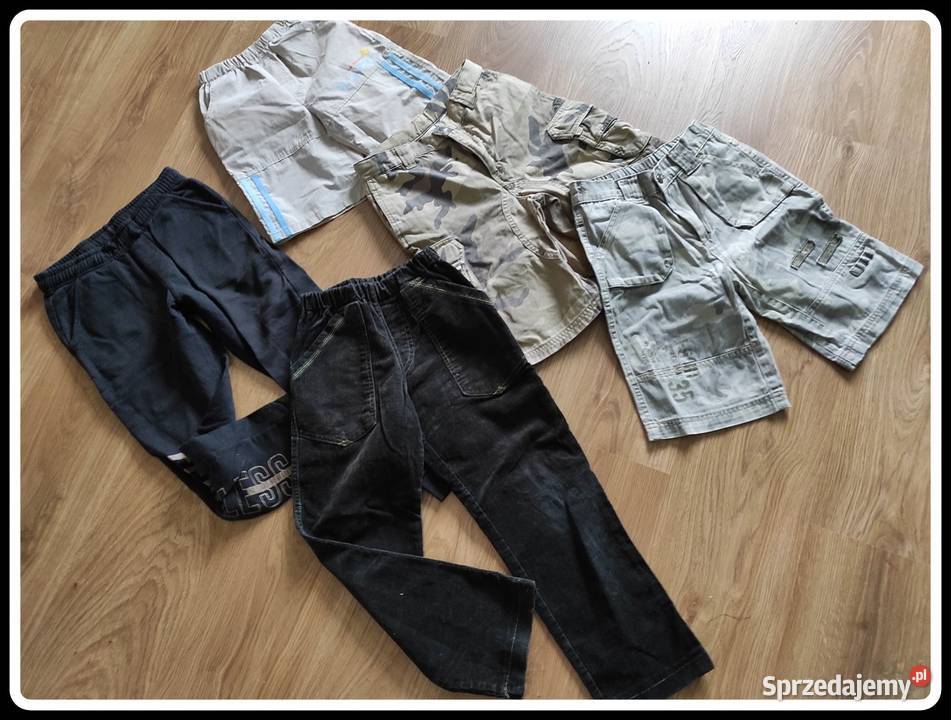 Zestaw paka Spodnie i spodenki chłopiec 122 128 Płock