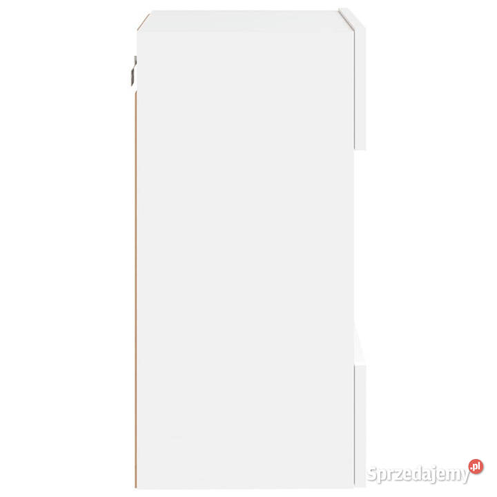 Ścienna szafka TV z LED biała 40x30x605 WM837078 mazowieckie Warszawa