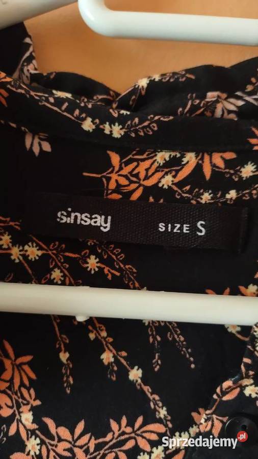 Koszula damska Sinsay rozmiar S w kwiaty długi Olkusz sprzedam