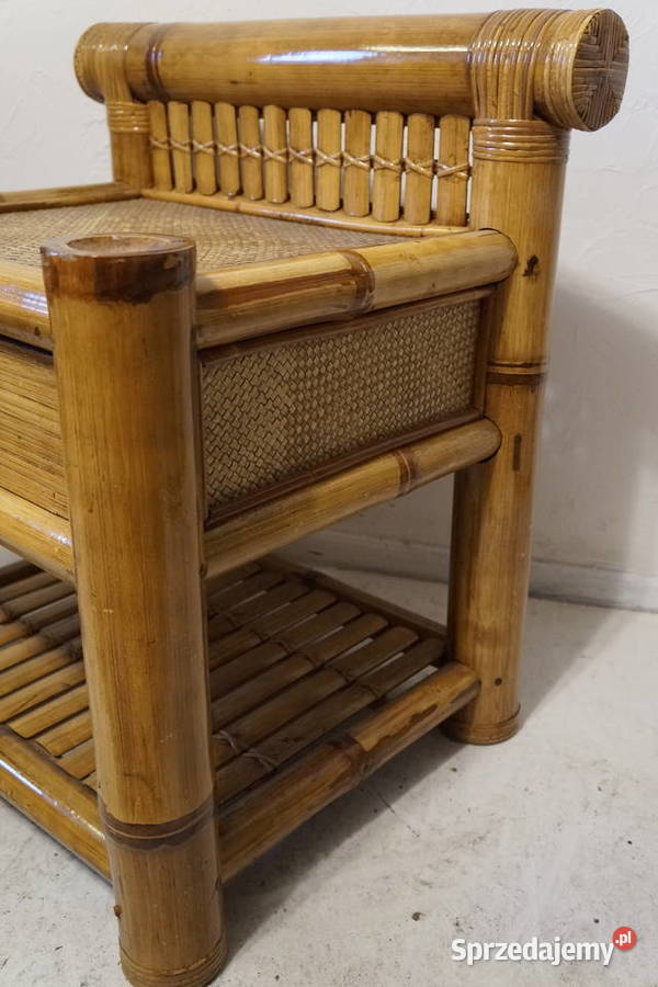 Komoda Orientalna Bambusowa Retro Vintage Design wielkopolskie Bogusławice