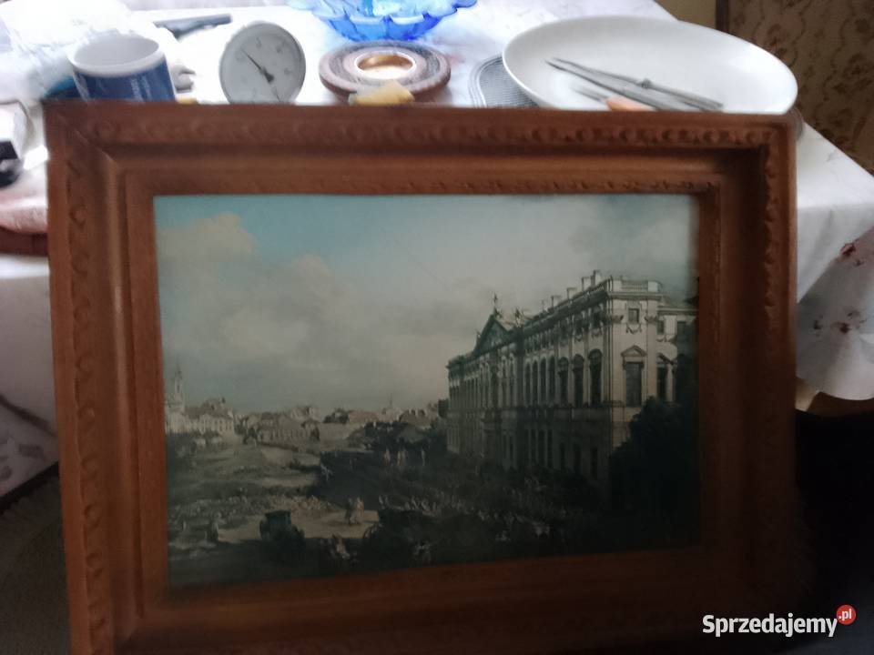 Obraz w GRUBEJ ramie PLAC KRASIŃSKICH łódzkie Bełchatów