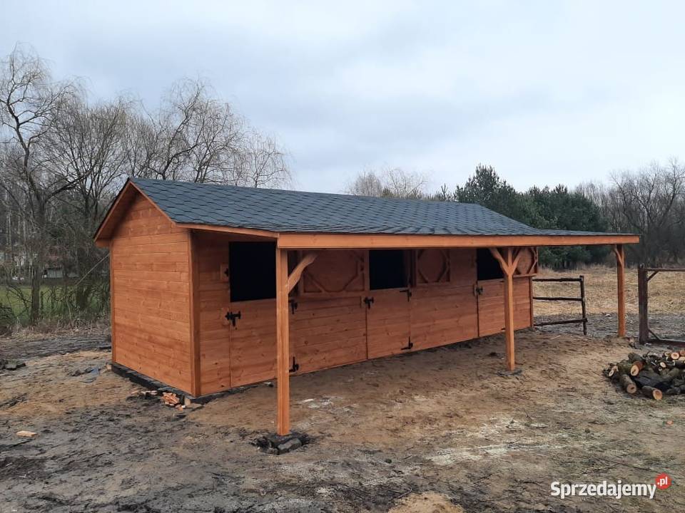 Stajnia konia drewniana Boksy koni Łódź