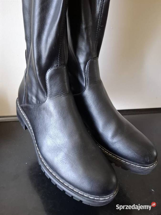 Graceland 42 kozaki muszkieterki czarne kolano 27.5cm Kozaki Moda i Styl małopolskie