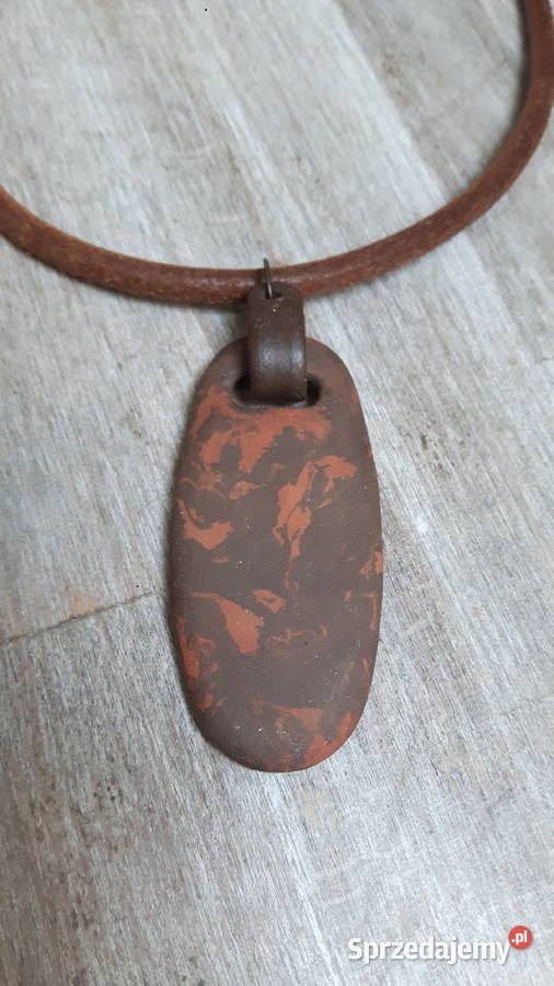 Naszyjnik ceramiczny ręcznie wykonany Otwock
