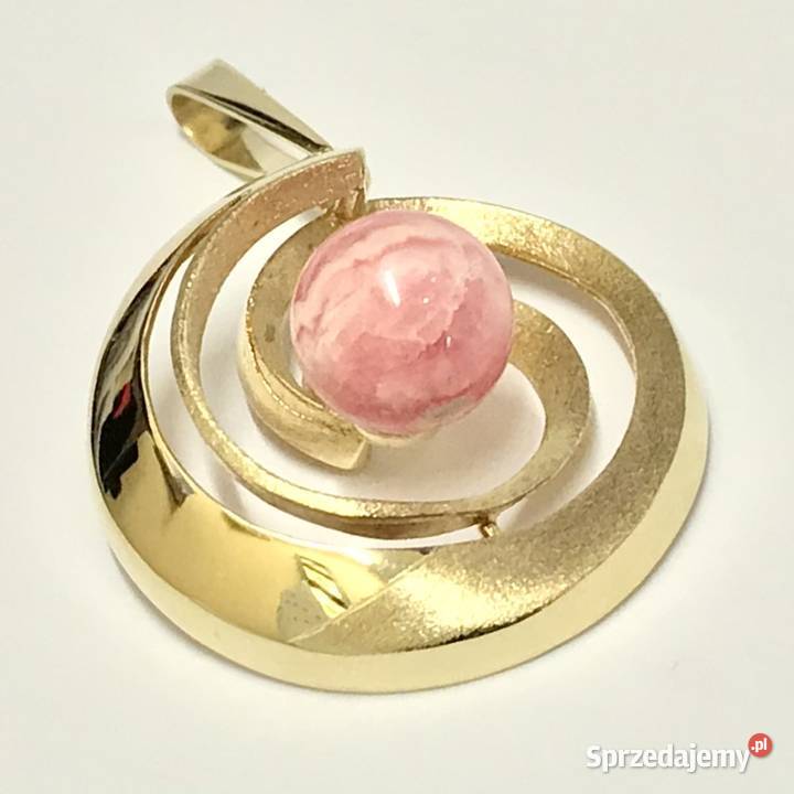 Złoty WISIOREK zawieszka 585 14K cudowny KAMIEŃ sprzedam