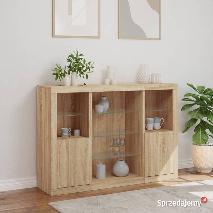 Szafki z oświetleniem LED 3 dąb sonoma WM3209130 Warszawa