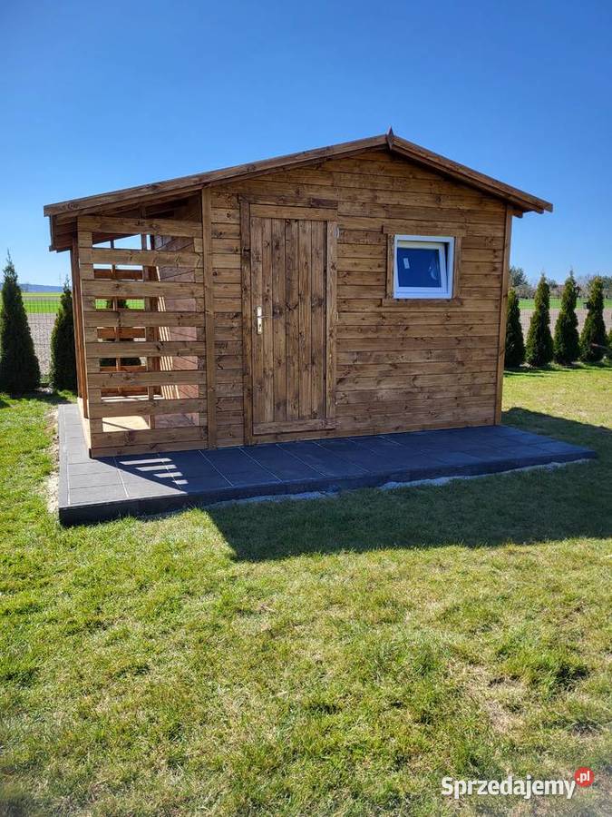 Domek ogrodowy z drewutnią 3x3 transport kraj Domki narzędziowe Lubin