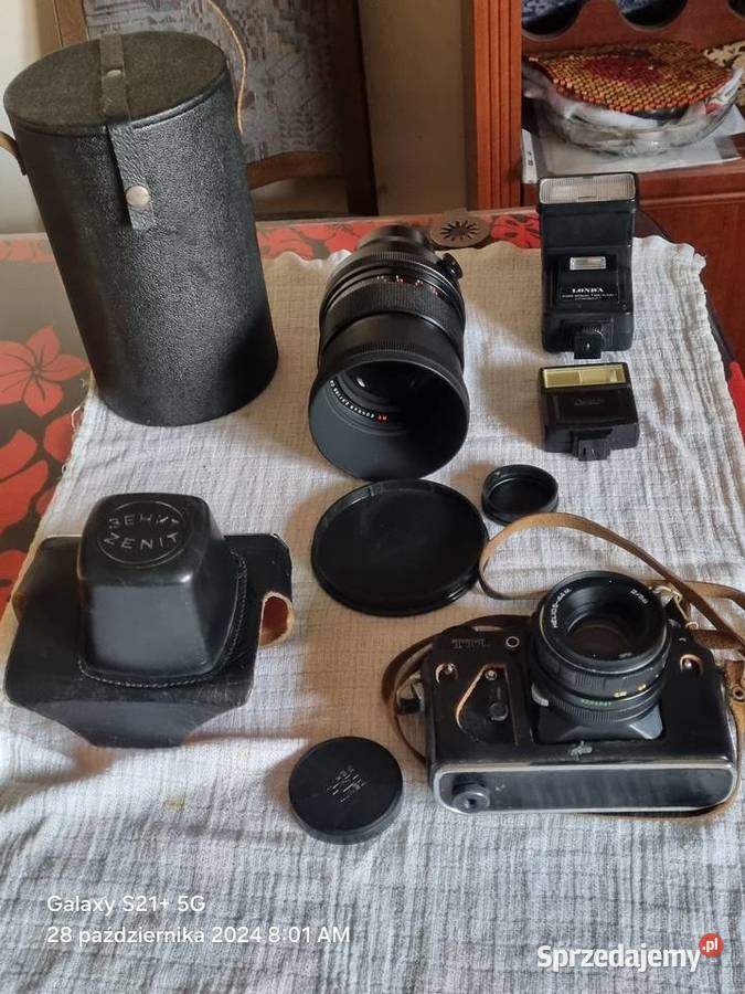 Obiektyw  Carl Zeiss Jena DDR MC Sonnar f28 f Elektronika Mińsk Mazowiecki