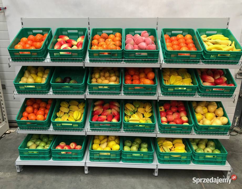 Regał sklepowy metalowy warzywniczy na warzywa