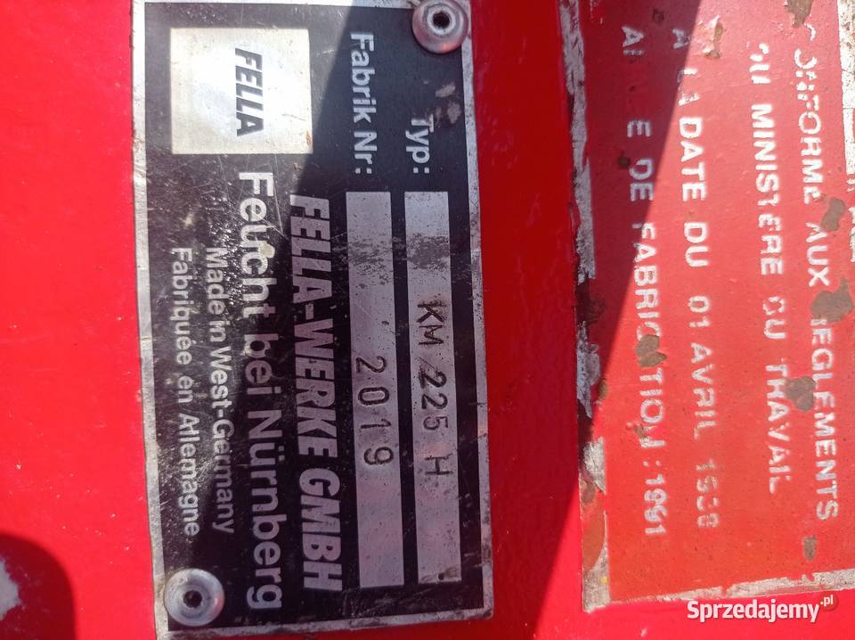 Kosiarka FELLA 225H warmińsko-mazurskie Gromoty