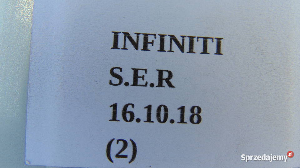 MODUŁ SENSOR CZUJNIK AIRBAG PIESZYCH INFINITI Nowy Tomyśl