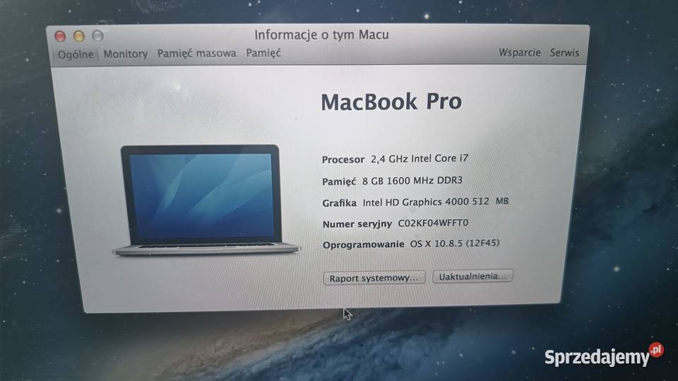 Laptop Apple Macbook Pro 15 A1398
