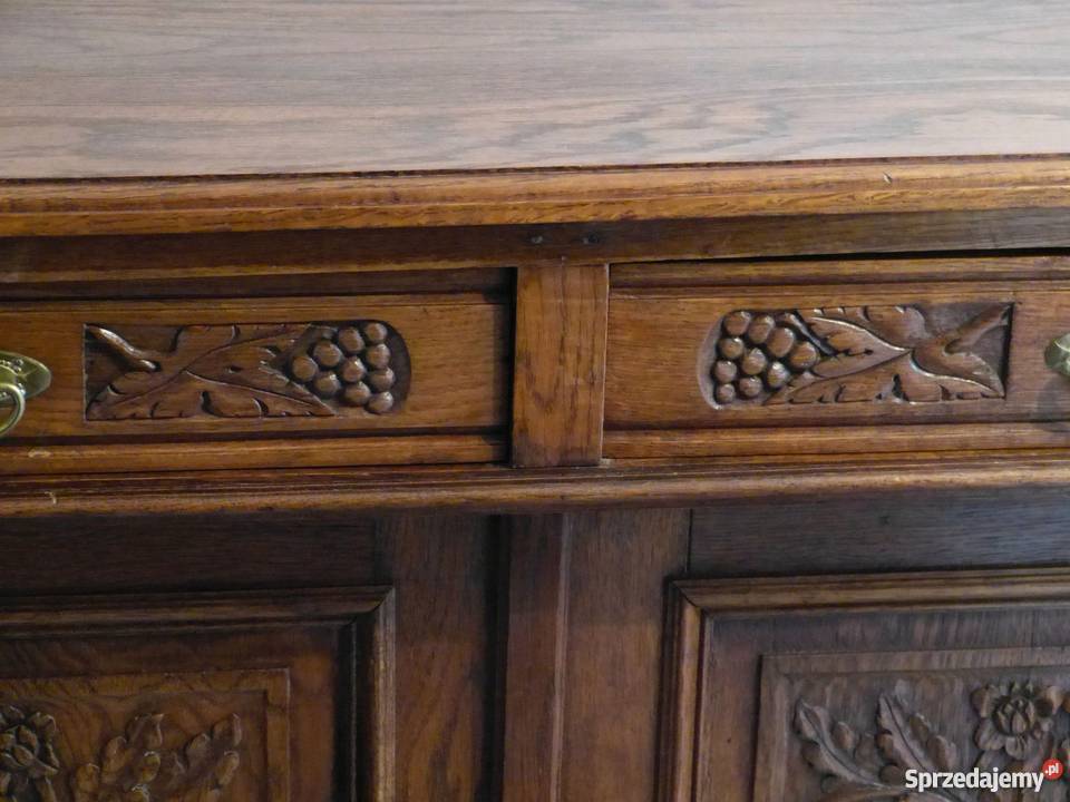 Piękna dębowa komoda secesyjnasklep Dąbrowa Dąbrowa Górnicza