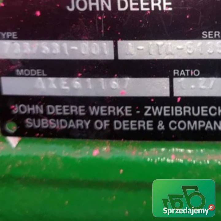 Tylna Oś 733 531001 AXE61167 Sieczkarnia John sprzedam