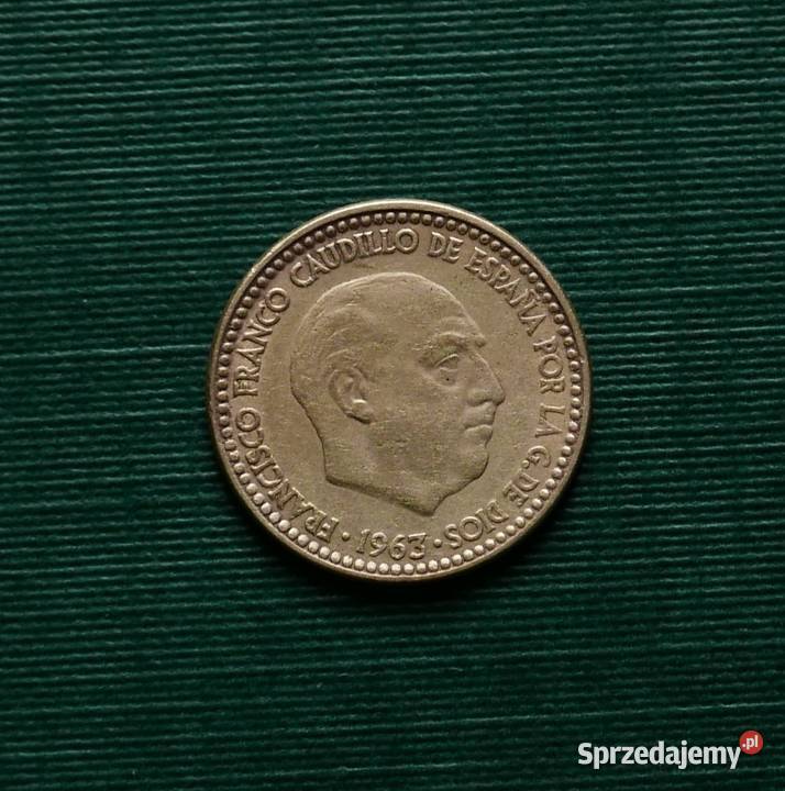 HISZPANIA 1 peseta 1963r 66 w gwiazdce