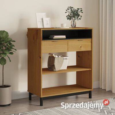 vidaXL Stolik barowy FLAM 92x45x110 lite drewno Warszawa