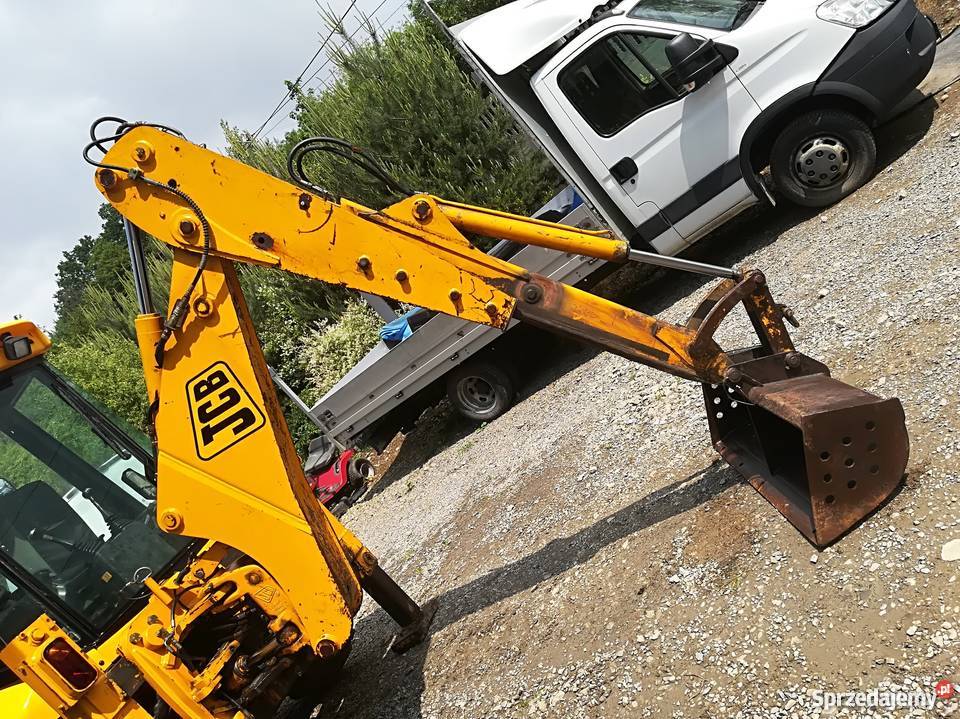 JCB 2CX koparko ladowarka mini 4 lyzki stan cat Koła Chełmiec