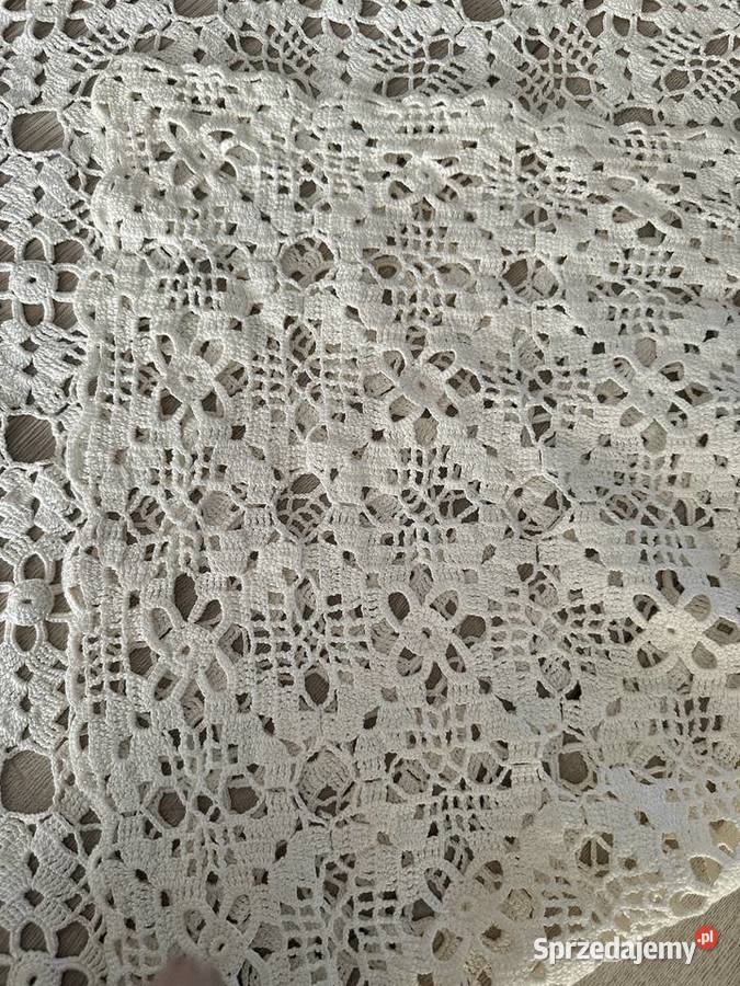 Obrus szydełko rękodzieło 220x160 łódzkie Łódź