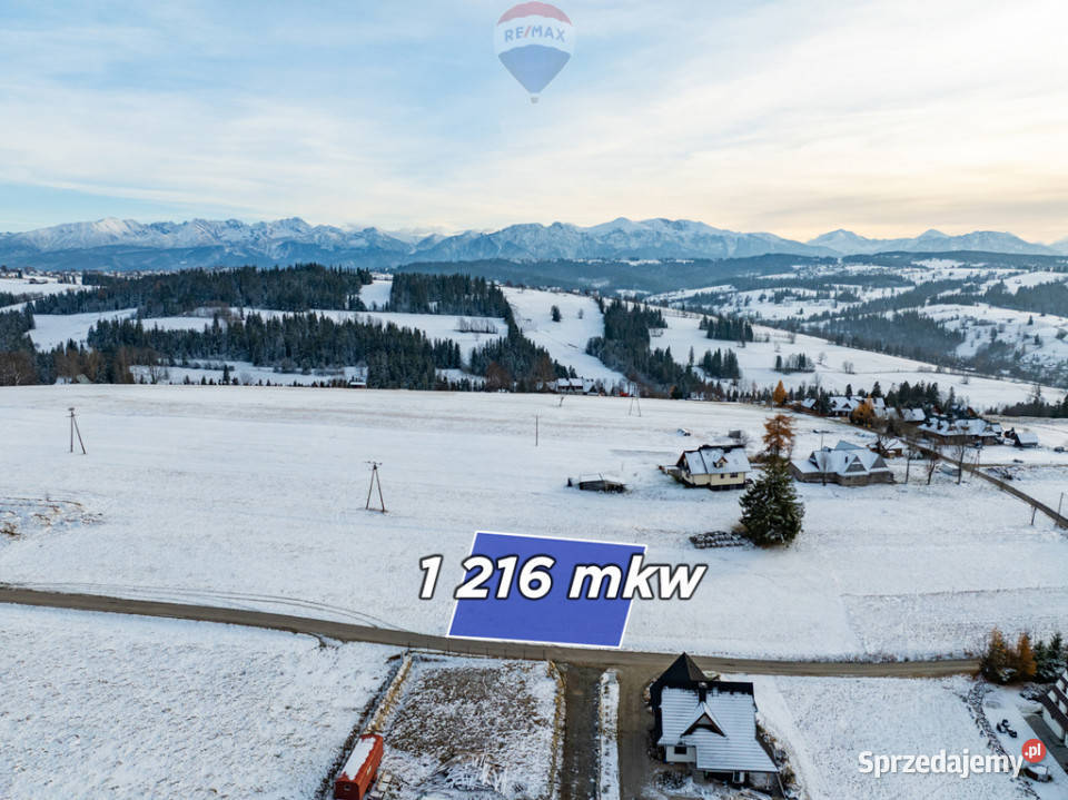 Widokowa działka budowlana w Czerwiennem 2 Ząb Czerwienne