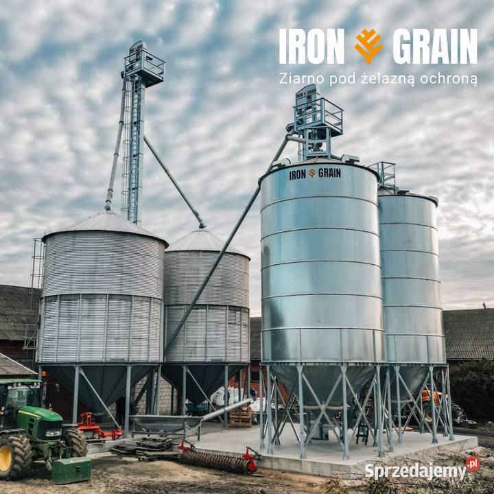 SILOSY zbożowe Lejowe silos 153 ton stal Rolnictwo Zgierz