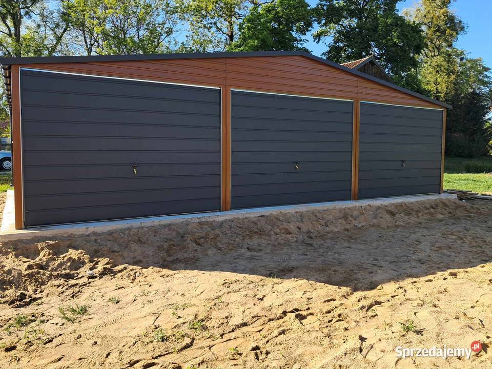 Garaż blaszany 9x6 WZMOCNIONY PROFILAMI Sprzedaż