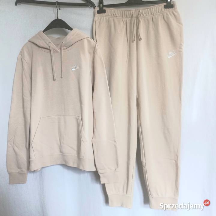Komplet damski Dresowy Set kremowy NIKE r 40 Białystok