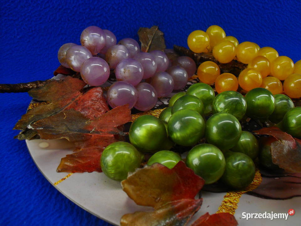 WINOGRONA DO DEKORACJI KOMPLET NA PLATERZE dolnośląskie Bielawa