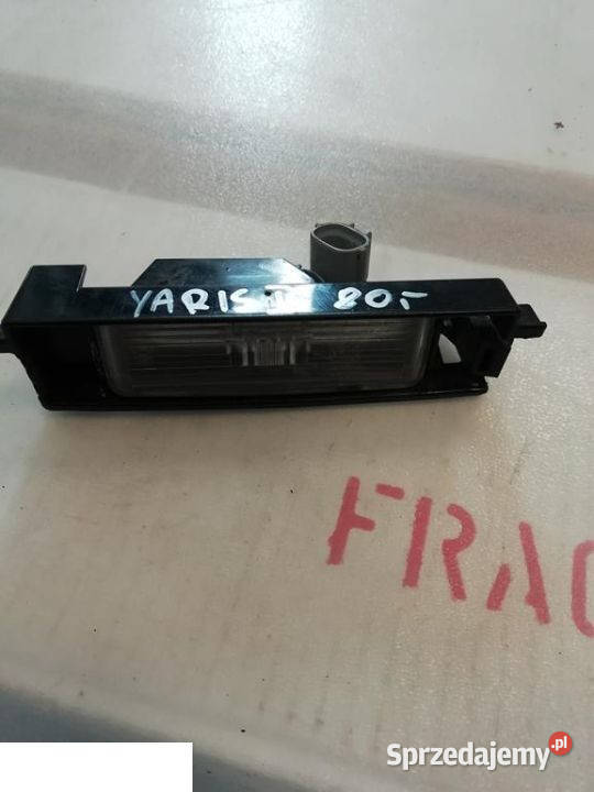 TOYOTA YARIS I PODŚWIETLENIE TABLICY Kozubszczyzna
