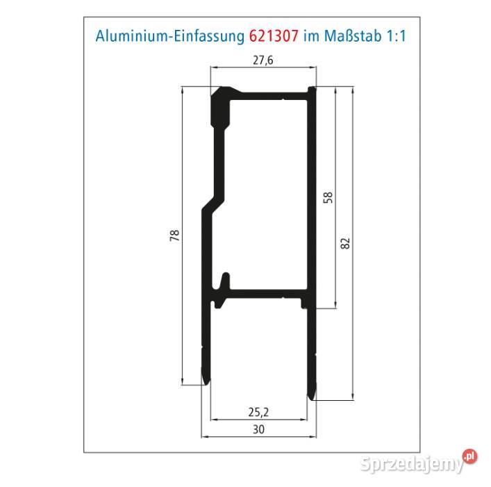 Zamknięcie burtowe H615 mm anoda lewe RAL 9005 Przyczepy i naczepy Przysieka Polska