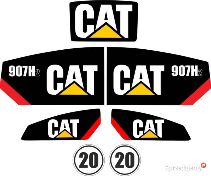 NAKLEJKI NA MASZYNĘ CAT 906h2 907h2 908h2 Nakło nad Notecią