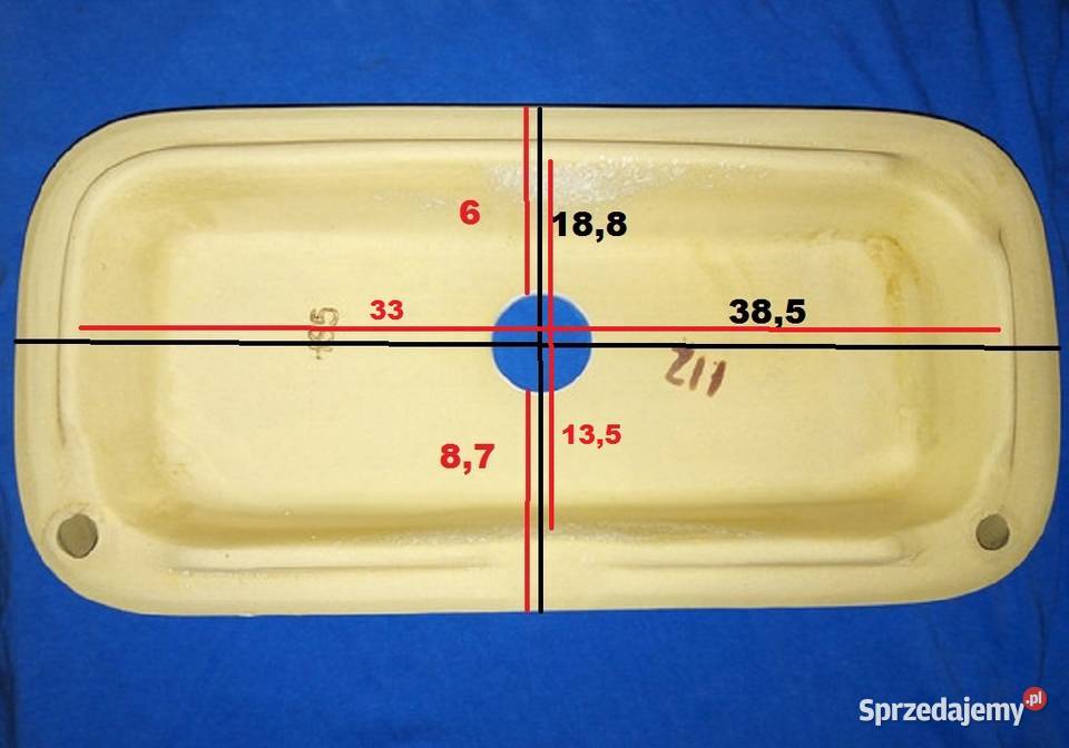 Pokrywa spłuczki 385 x 185