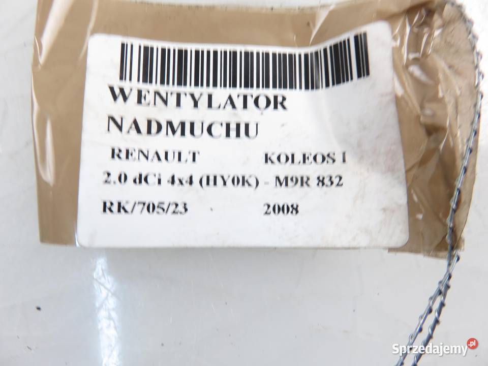 DMUCHAWA RENAULT KOLEOS I sprzedam