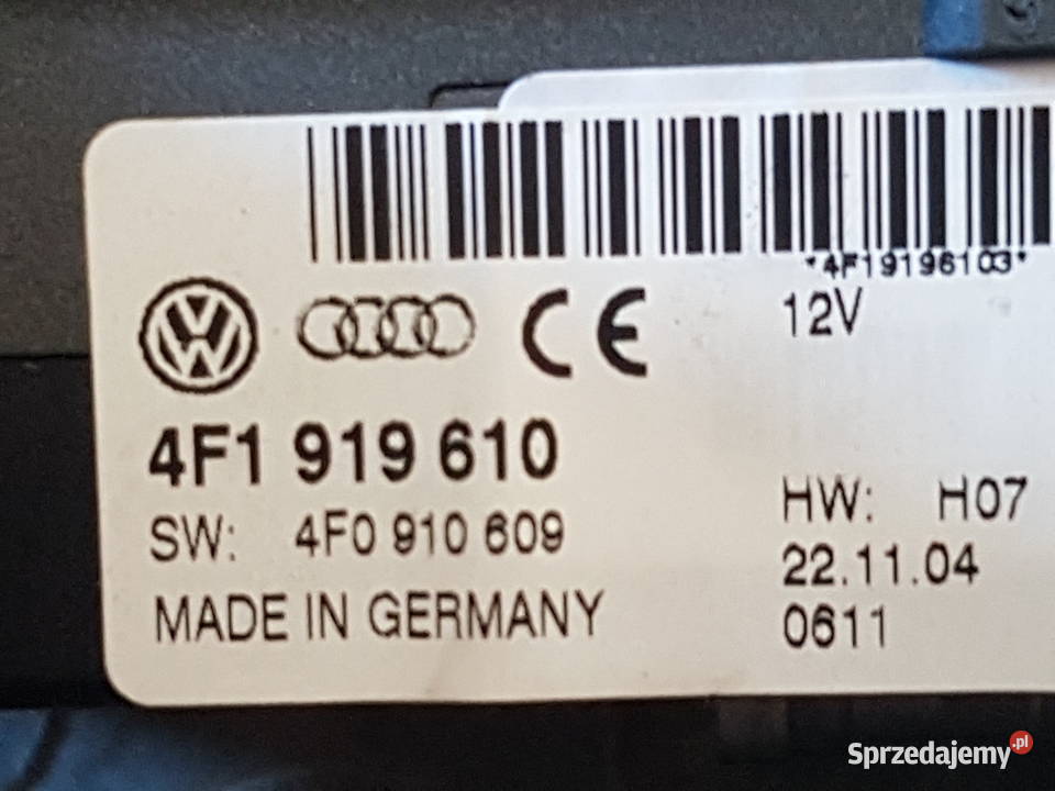 AUDI A6 C6 PRZELACZNIK PANEL STEROWANIA MMI osobowe Panele sterowania, przełączniki wielkopolskie Turek