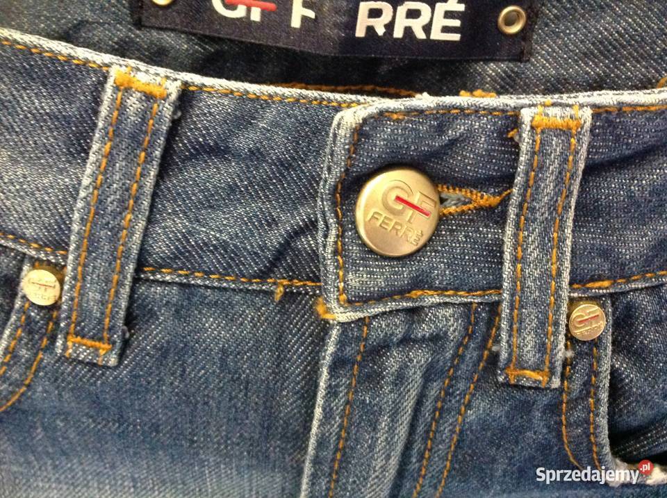 Spodnie Jeans Damskie Gianfranco Ferre 26 XS dł niebieski Nowa Sól