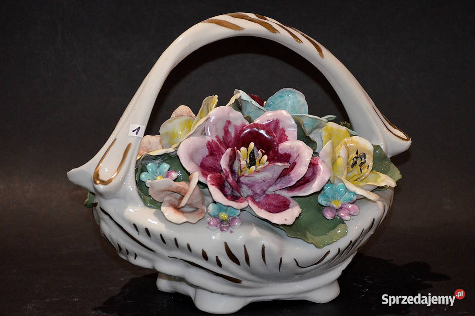Porcelana Roceram aranżacja kosz kwiatów do Porcelana i szkło