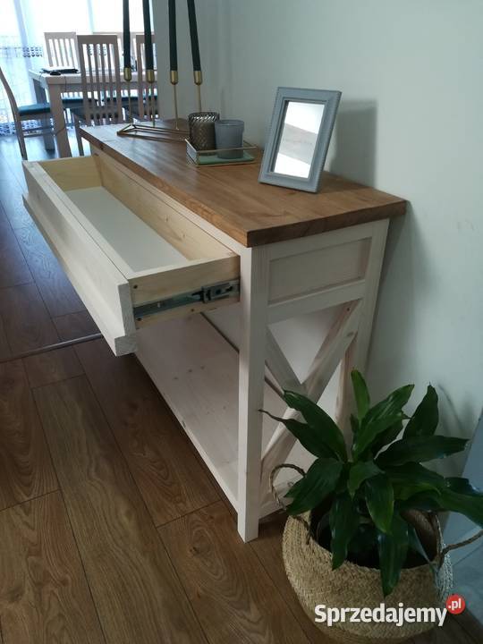 Konsola drewniana styl prowansalski łódzkie Szadek