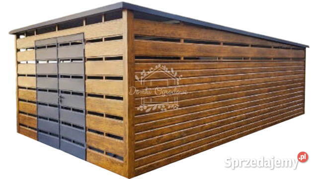 Wiata śmietnikowa Premium Schowek 4x6m brama małopolskie Rzeszotary