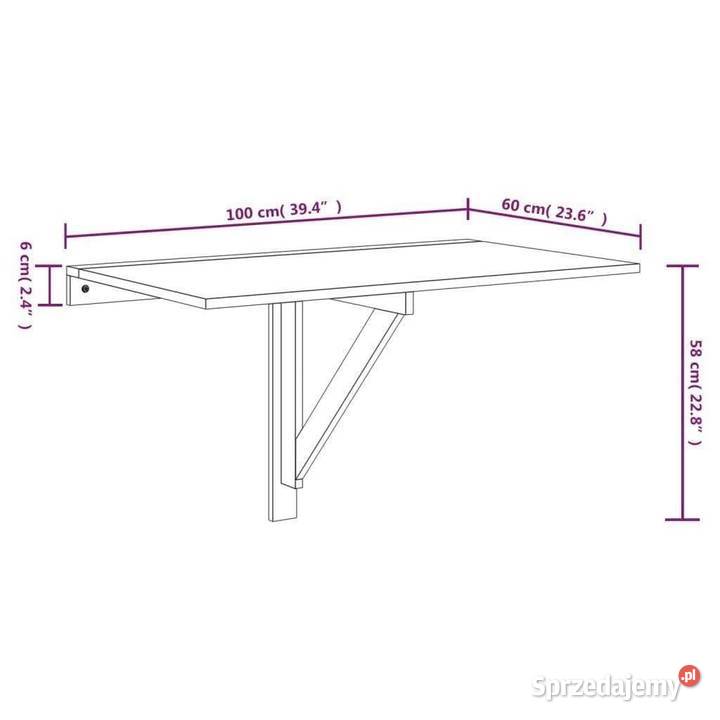 Naścienny stolik składany Debrzno sprzedam