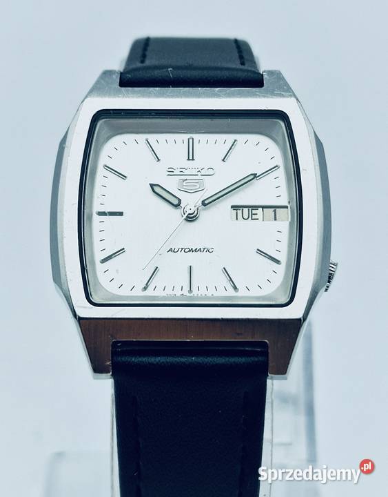 STALOWY MĘSKI NARĘCZNY ZEGAREK SEIKO 5 AUTOMATIC Grudziądz