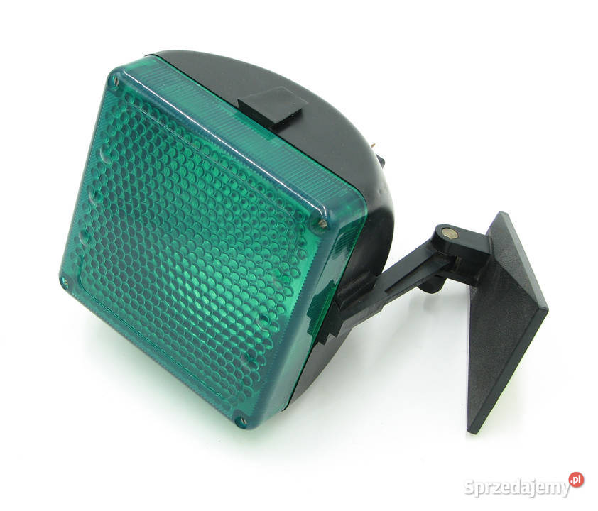 Lampa dyskotekowa zielona retro vintage PRL Cielądz