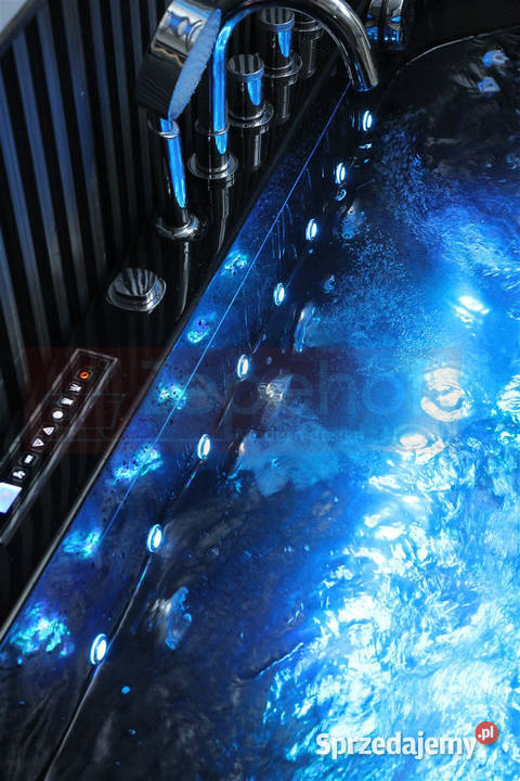 Czarna Wanna z hydromasażem EBC802 prostokątna Wanny podlaskie Grabówka sprzedam