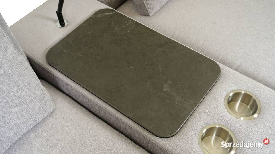 Narożnik Sines z barkiem w tkaninie DENVER 300 śląskie Woźniki