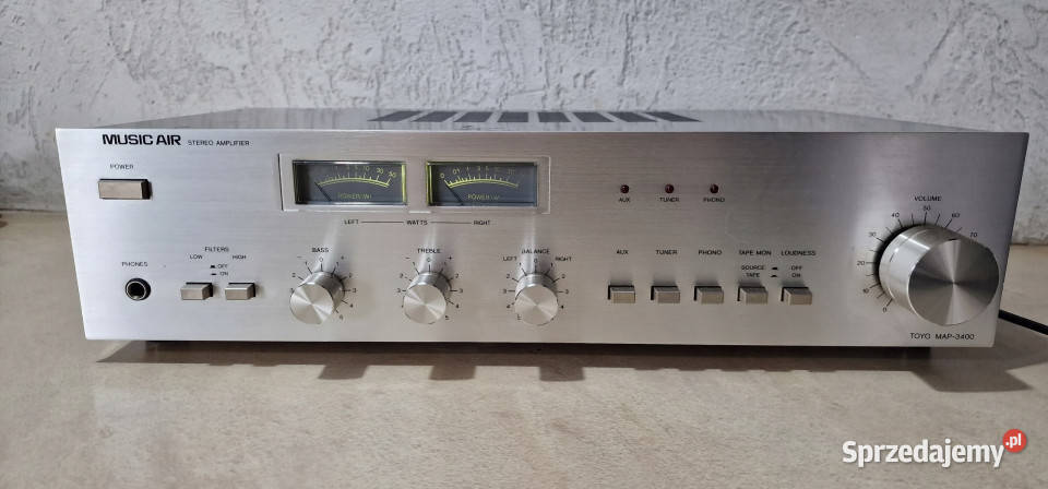 Wzmacniacz vintage Music air MAP3400 MAP 3400 VU wielkopolskie