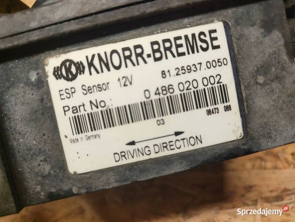 Sensor Czujnik ESP Man TGX TGS 81259370050 Pleszew