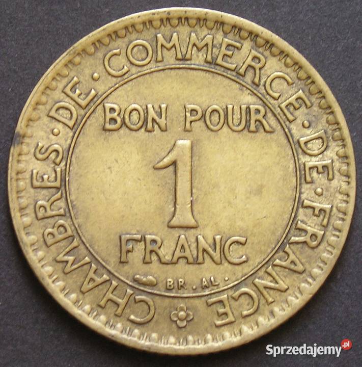 Francja 1 frank 1923 stan 3