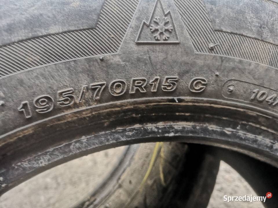 Opony zimowe 195 70r15 c Bridgestone 4x Trzyciąż